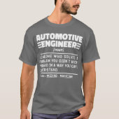 Automobilingenieur Noun Beruflich Vater Cool T-Shirt (Vorderseite)