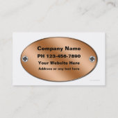 Automobilkörper-Reparatur-Visitenkarten Visitenkarte (Rückseite)