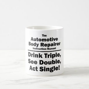 Automobilkörperreparaturhauer Kaffeetasse
