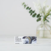 Automobilmechaniker-Schlüssel-Entwurf Mini Visitenkarte (Stehend Vorderseite)