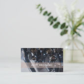 Automobilmechaniker-Visitenkarten Visitenkarte (Stehend Vorderseite)