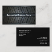 Automobilreifen-Schritt-Hintergrund Visitenkarte (Vorne/Hinten)