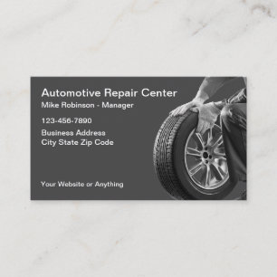 Automobilreparaturservice Einfache Visitenkarten Visitenkarte