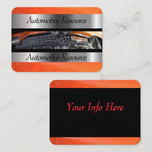 Automobilressource Visitenkarte (Vorne/Hinten)