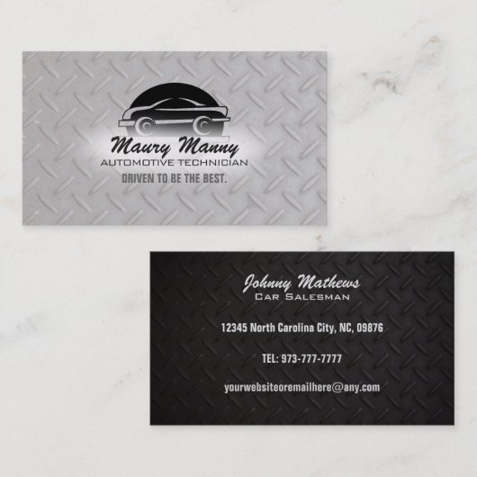 Automobiltechniker-Visitenkarten Visitenkarte (Vorne/Hinten)