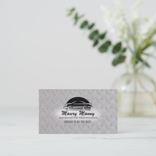 Automobiltechniker-Visitenkarten Visitenkarte (Stehend Vorderseite)