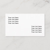 Automobilthema Visitenkarte (Rückseite)