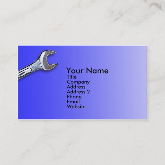 AutomobilVisitenkarten. Billig Visitenkarte (Vorderseite)