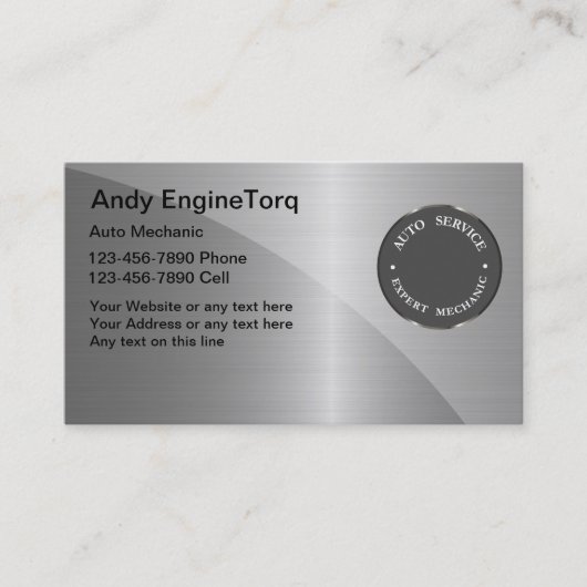 AutomobilVisitenkarten Visitenkarte (Vorderseite)