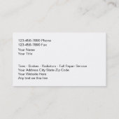 AutomobilVisitenkarten Visitenkarte (Rückseite)