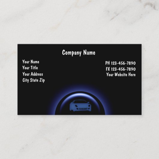 AutomobilVisitenkarten Visitenkarte (Vorderseite)