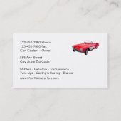 AutomobilVisitenkarten Visitenkarte (Rückseite)