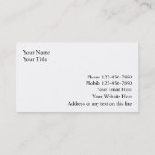 AutomobilVisitenkarten Visitenkarte (Rückseite)