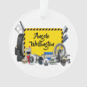 Automotive, Autos, Garage des Vaters Ornament (Vorderseite)