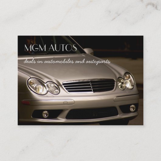 Automotive Business Cards Visitenkarte (Vorderseite)