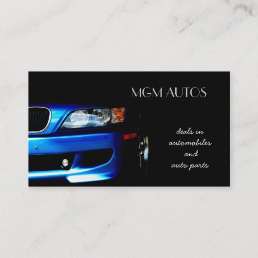 Automotive Business Cards Visitenkarte (Vorderseite)