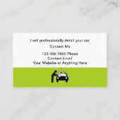 Automotive Car Detaillierte Coole Visitenkarten Visitenkarte (Rückseite)