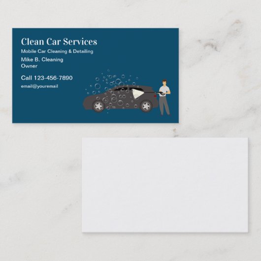 Automotive Car Detaillierte Visitenkarten Visitenkarte (Vorne/Hinten)