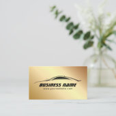 Automotive Cool Gold Car Auto Visitenkarte (Stehend Vorderseite)
