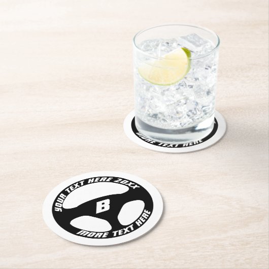 Automotive drink coaster with car wheel logo runder pappuntersetzer (Vor Ort)
