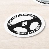 Automotive drink coaster with car wheel logo runder pappuntersetzer (Angewinkelt)