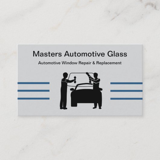 Automotive Glass Repair Replacement Business Cards Visitenkarte (Vorderseite)