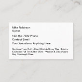 Automotive Mobile Detailing Cool Visitenkarte (Rückseite)