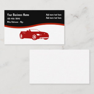 Automotive Moderne, einfache Visitenkarten Visitenkarte