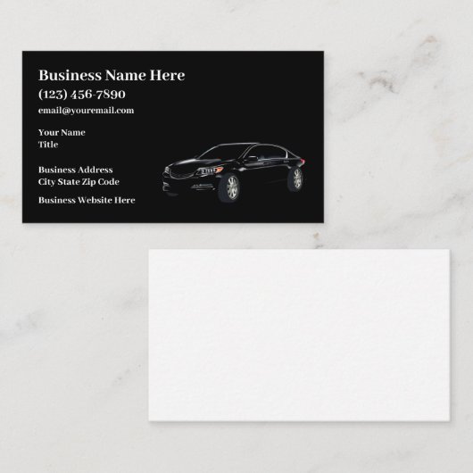 Automotive Neue Visitenkarten Visitenkarte (Vorne/Hinten)