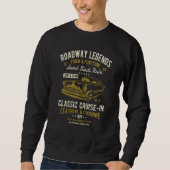 Automotive Nostalgia Classic Car Cruise in Distres Sweatshirt (Vorderseite)