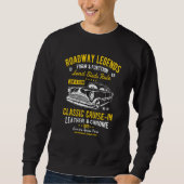 Automotive Nostalgia Classic Car Cruise in Distres Sweatshirt (Vorderseite)