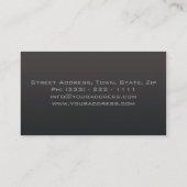 Automotive / Racing / Mechanic Racer Car Speed Visitenkarte (Rückseite)