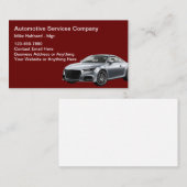 Automotive Services Business Card Modern Visitenkarte (Vorne/Hinten)