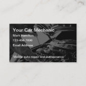 Automotive Services Car Mechanic Visitenkarte (Vorderseite)
