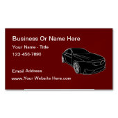 Automotive Services Car Theme Magnetische Visitenkarte (Vorderseite)