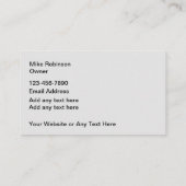 Automotive Services Moderne Zwei-Seiten Visitenkarte (Rückseite)