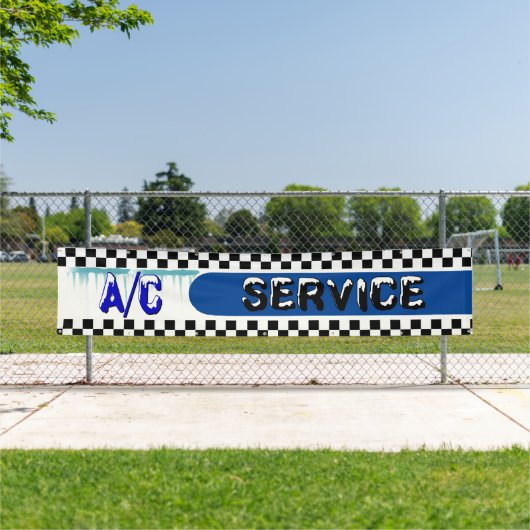 Automotive Shop A/C Service Air Conditioner Large Banner (Insitu)