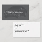 Automotive Theme Business Card Design Visitenkarte (Vorne/Hinten)