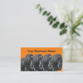 Automotive Theme Tips Business Card Visitenkarte (Stehend Vorderseite)