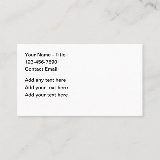 Automotive Theme Tips Business Card Visitenkarte (Rückseite)