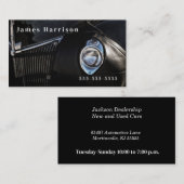 Automotive Themed Leather Chaps Classic Car Visitenkarte (Vorne/Hinten)