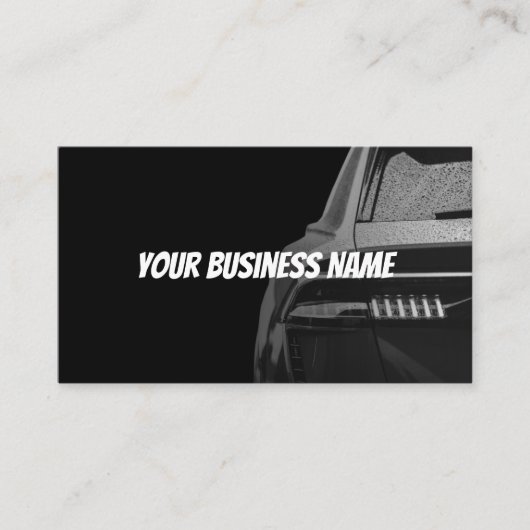 Automotive Visitenkarte - Fett Dunkles Design (Vorderseite)