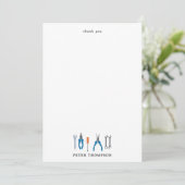 Automotive-Werkzeuge Dankeskarte (Stehend Vorderseite)