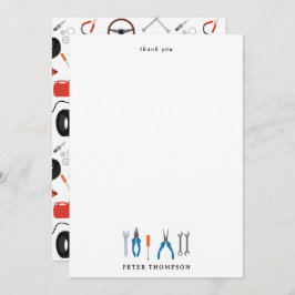 Automotive-Werkzeuge Dankeskarte