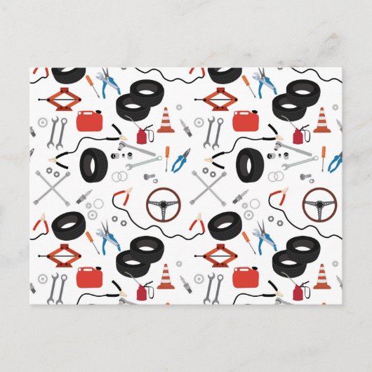 Automotive-Werkzeuge Feiertagspostkarte (Vorderseite)