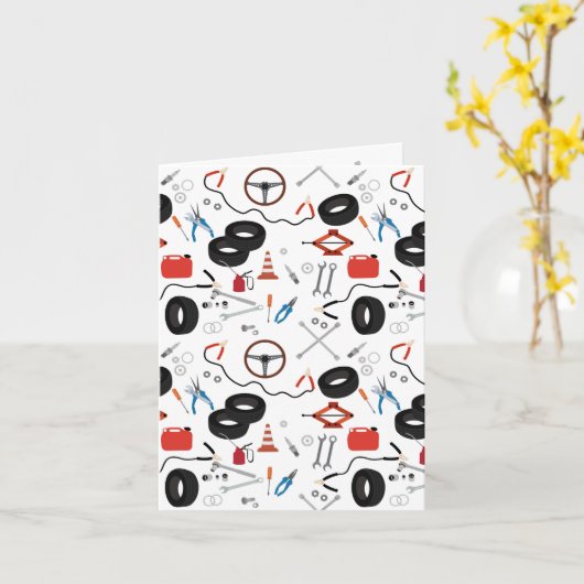 Automotive-Werkzeuge Karte (Gelbe Blume)