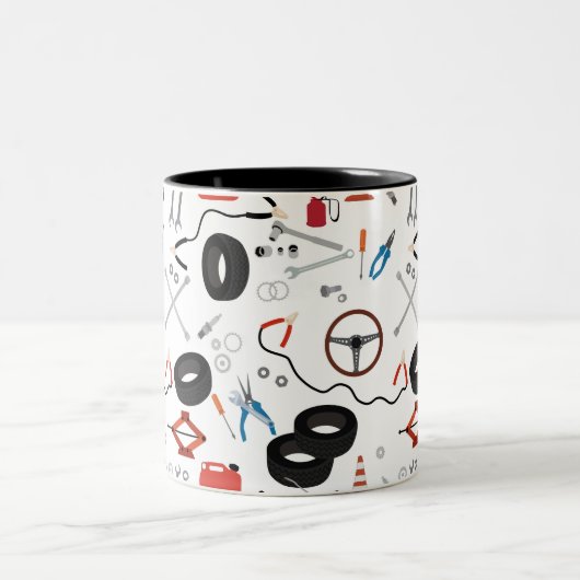 Automotive-Werkzeuge Zweifarbige Tasse (Mittel)