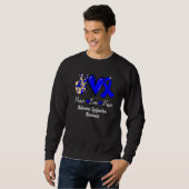 Autonomic Dysfunction Awareness Peace Love Hope Bl Sweatshirt (Vorne ganz)
