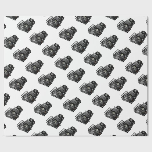 Autooldtimer-Klassiker-Auto Geschenkpapier (Flach)