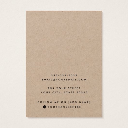 Autopapier-Logo-Ohrsichtkarte (Rückseite)